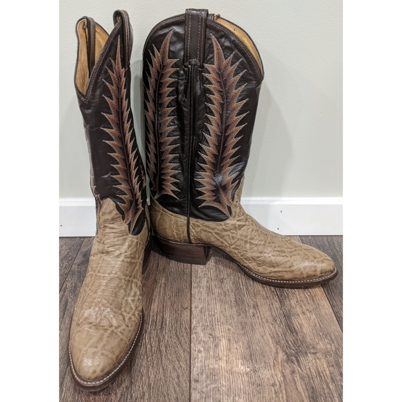 Tony Lama Other - Tony Lama Exotic Elephant Western Cowboy Boots 8.5